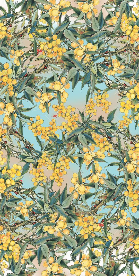 中国风印花华亿平台图片