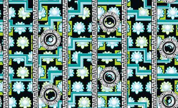 492784-原创几何字母莲花肌理华亿平台