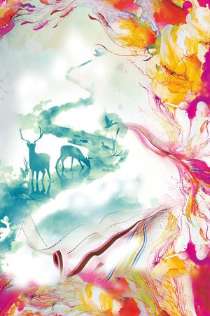 抽象印花华亿平台图片