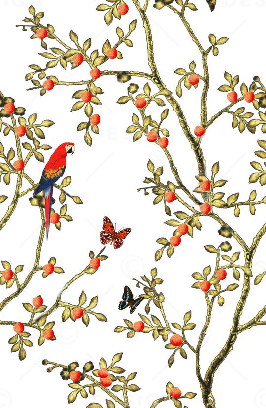 蝴蝶印花华亿平台图片