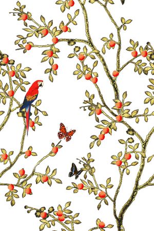 蝴蝶印花华亿平台图片