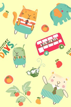 卡通印花华亿平台图片