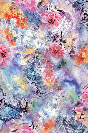 抽象印花华亿平台图片