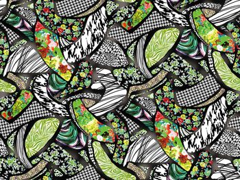 492911-原创几何花卉肌理华亿平台