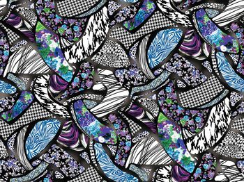 492912-原创几何花卉肌理华亿平台