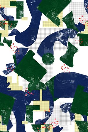 抽象印花华亿平台图片