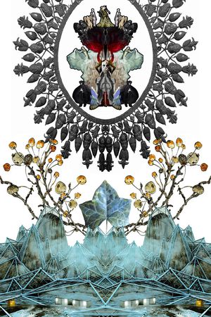 复古抽象印花华亿平台图片