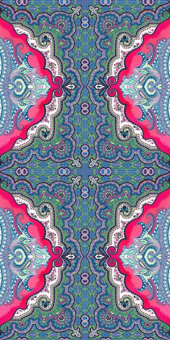 493077-民族风复古欧式花纹佩斯利腰果纹女装