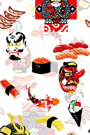 脸谱印花华亿平台图片