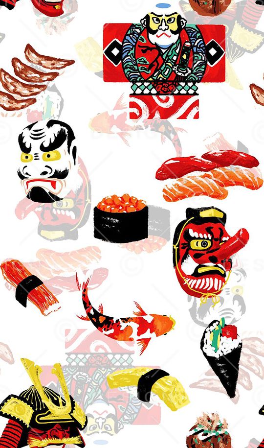 脸谱印花华亿平台图片