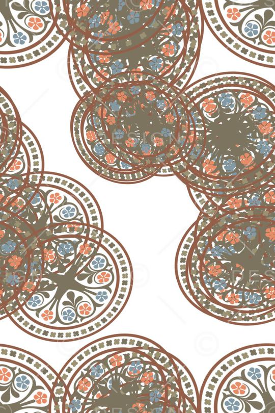 复古印花华亿平台图片