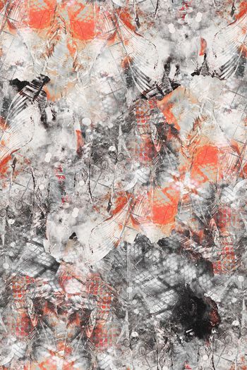 493153-休闲时尚 抽象 水彩 油画 服装面