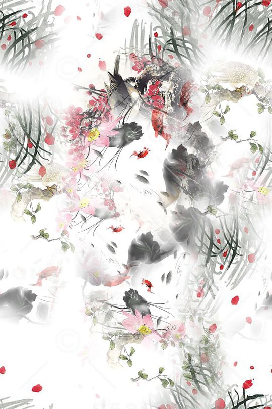 优雅印花华亿平台图片