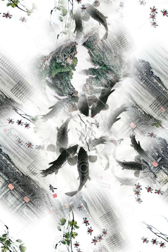 山水印花华亿平台图片