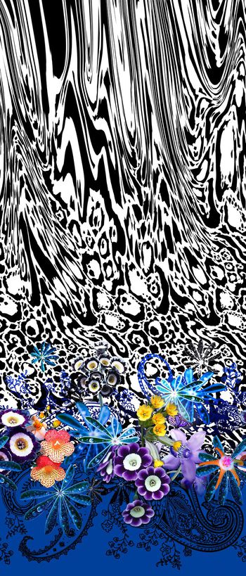 493248-定位豹纹火腿花加花卉组合