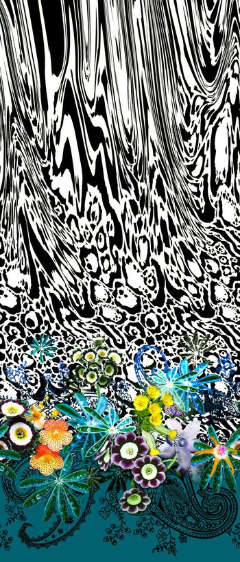 493249-定位豹纹火腿花加花卉组合