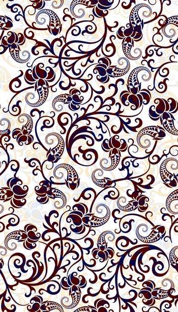 493269-欧美流行时尚欧式花纹线条 秋冬款连