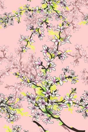 清新淡雅印花华亿平台图片