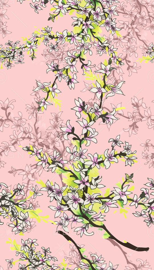 清新淡雅印花华亿平台图片