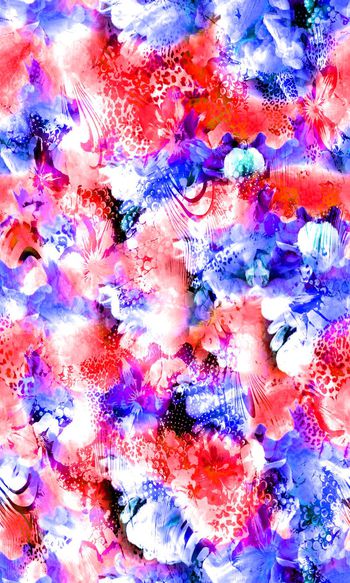 493297-流行时尚梦幻纹路印花 -五光十色系