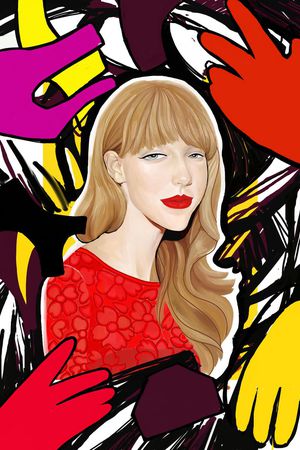 手绘印花华亿平台图片