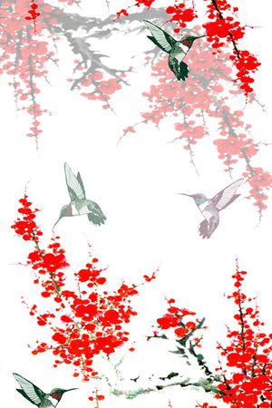 中国风印花华亿平台图片