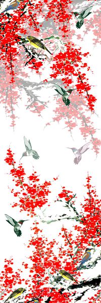 中国风印花华亿平台图片