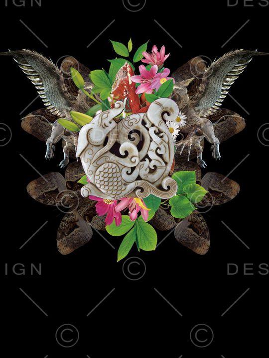 复古印花华亿平台图片