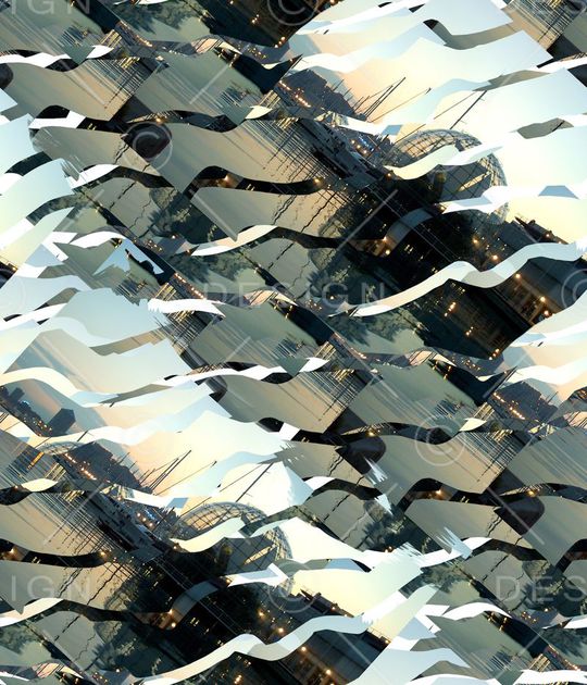 波浪印花华亿平台图片