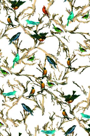 树枝印花华亿平台图片