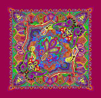 复古印花华亿平台图片