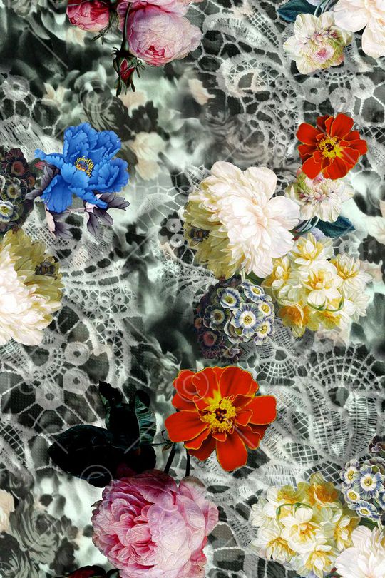 蕾丝印花华亿平台图片