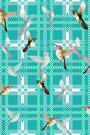 格子印花华亿平台图片