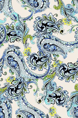 佩斯利印花华亿平台图片