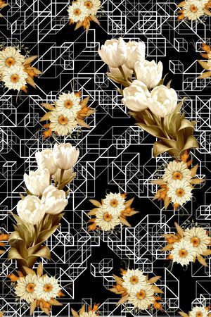 时尚大牌印花华亿平台图片