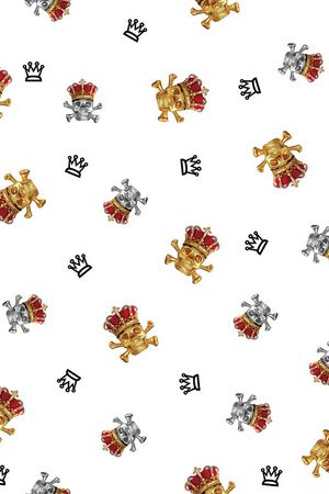 金属皇冠、金属骷髅、几何皇冠印花华亿平台图片