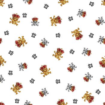 493829-金属皇冠金属骷髅