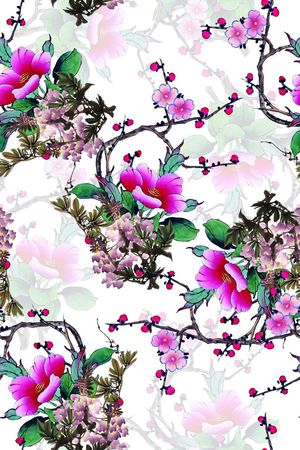 中国风印花华亿平台图片