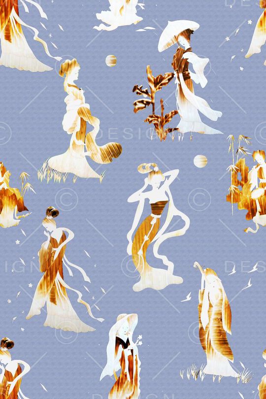 手绘印花华亿平台图片