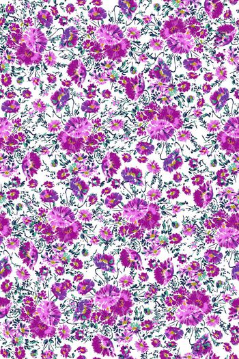 493897-手绘风格水彩时尚清新小碎花