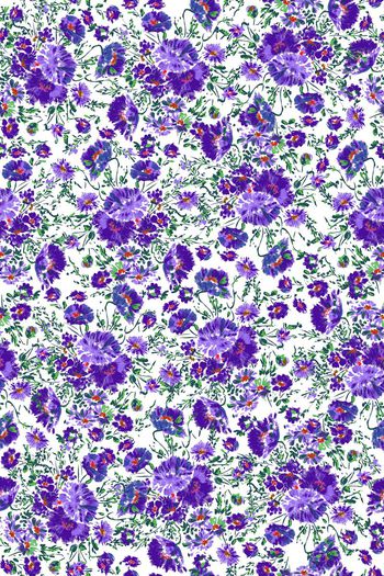 493899-手绘风格水彩时尚清新小碎花