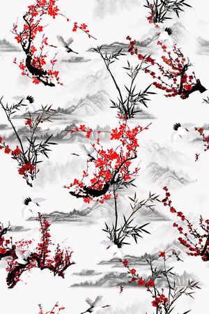 L.D~花卉印花华亿平台图片