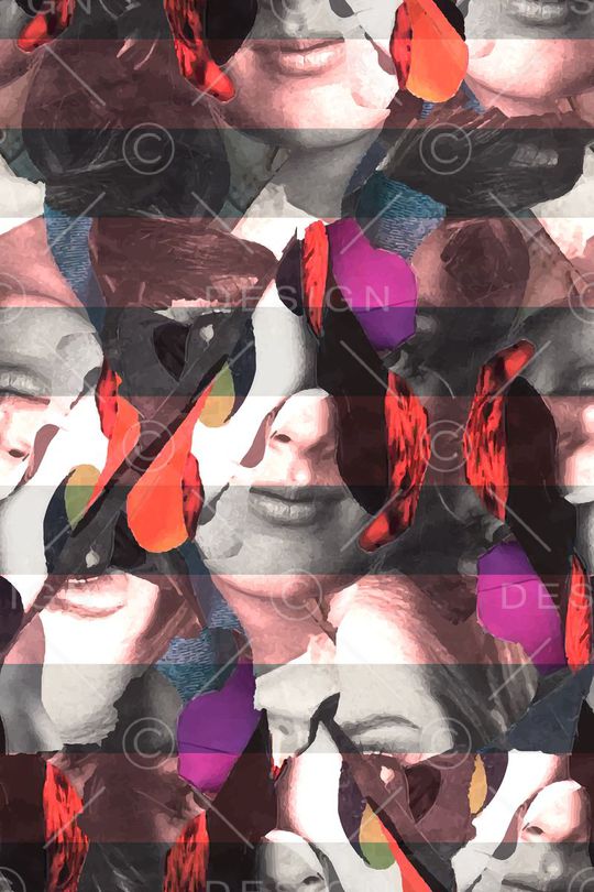 女士服装面料华亿平台印花华亿平台图片