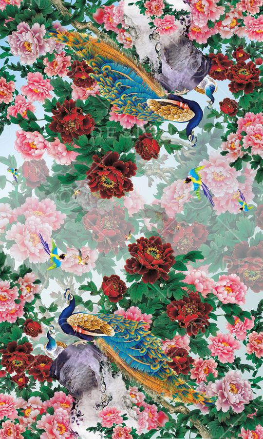 中国风印花华亿平台图片