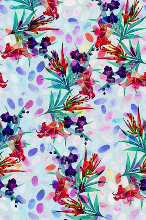 清新印花华亿平台图片