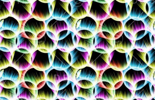 几何圆圈印花华亿平台图片