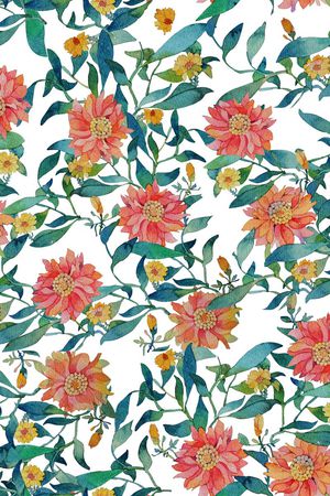 手绘风格印花华亿平台图片