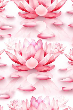 虚拟荷花印花华亿平台图片