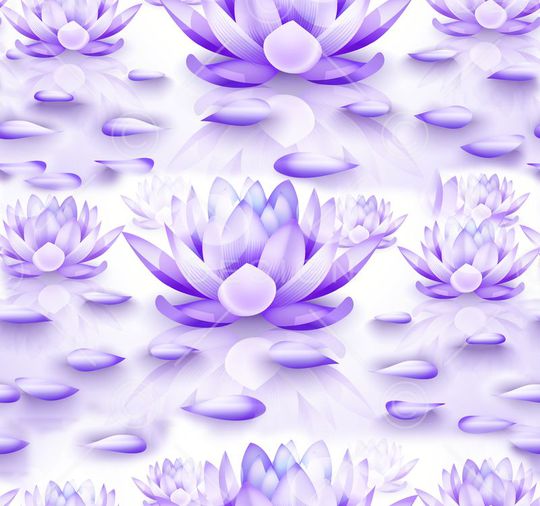 虚拟荷花印花华亿平台图片