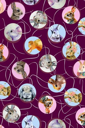 时尚清新印花华亿平台图片